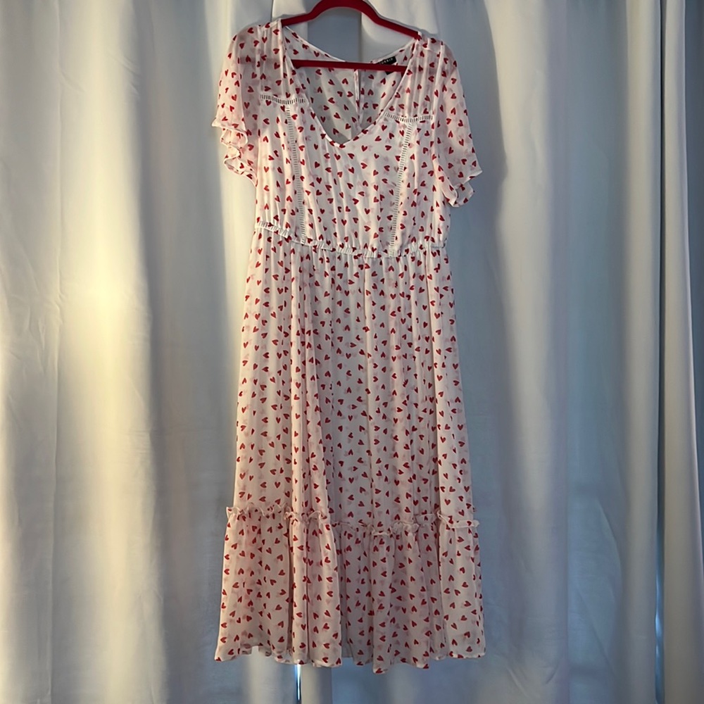Hearts Chiffon Dress with slip